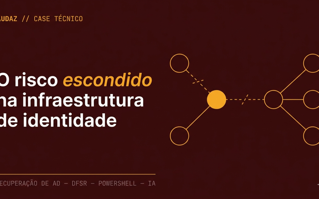 O risco escondido na sua infraestrutura de identidade: o que um caso real de recuperação de AD ensina sobre maturidade operacional