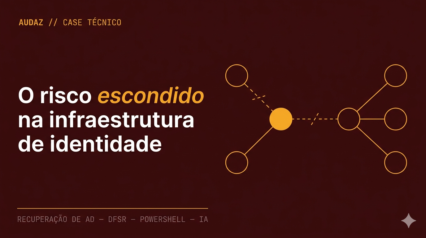 O risco escondido na infraestrutura de identidade — Audaz Tecnologia